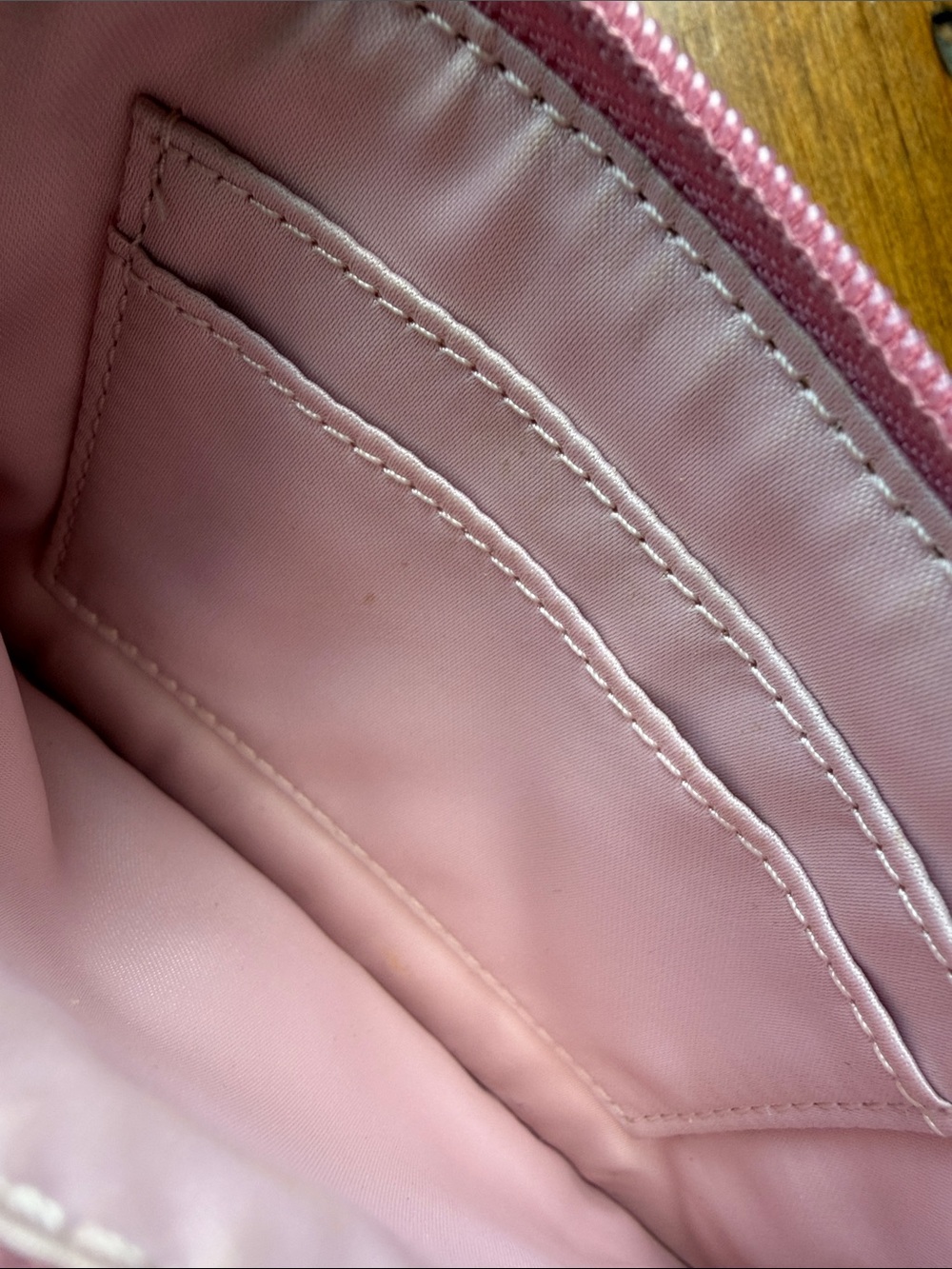 Coach Pink Glitter Sparkle Shimmering Wristlet - Picture 7 of 9